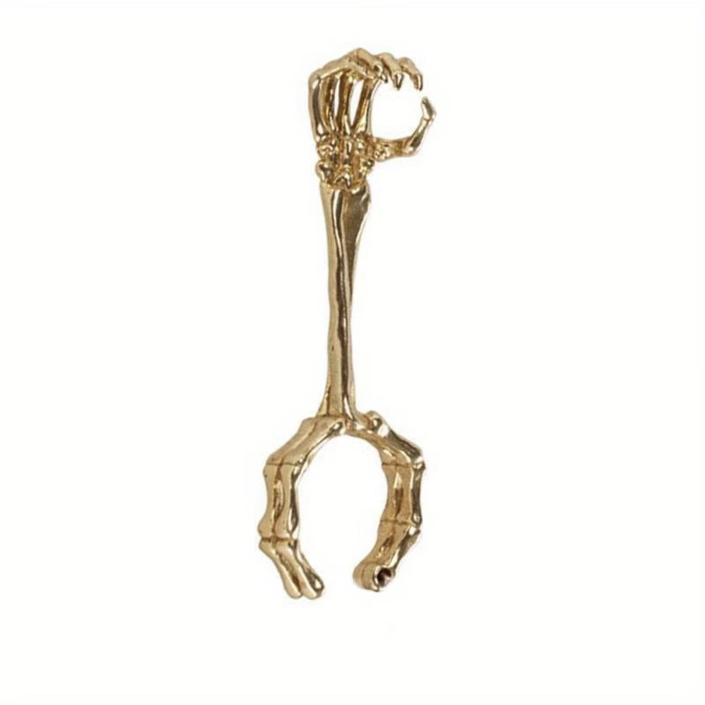 1pc of a Bone-Shaped Smoking Ring with a Skull Design on The Mouthpiece