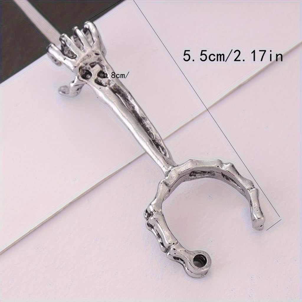1pc of a Bone-Shaped Smoking Ring with a Skull Design on The Mouthpiece